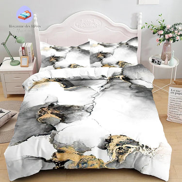 Housse de Couette Pierre de Marbre